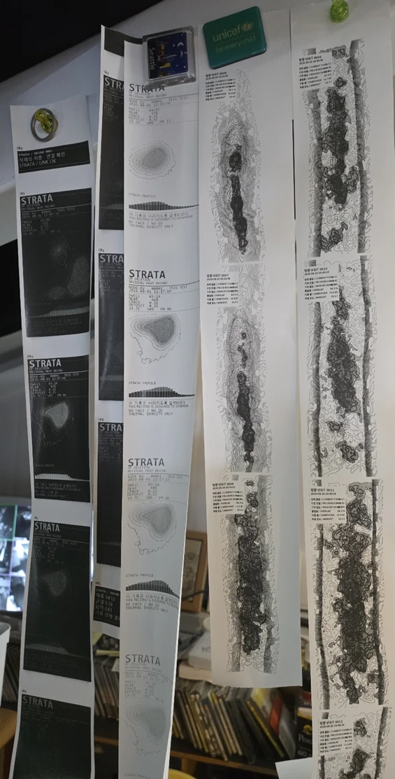 Actual thermal paper studio evidence